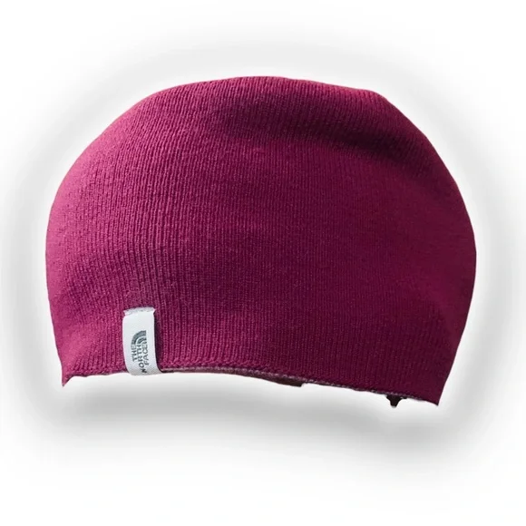 The North Face Reversible Pink / Purple Beanie - Picture 2 of 7